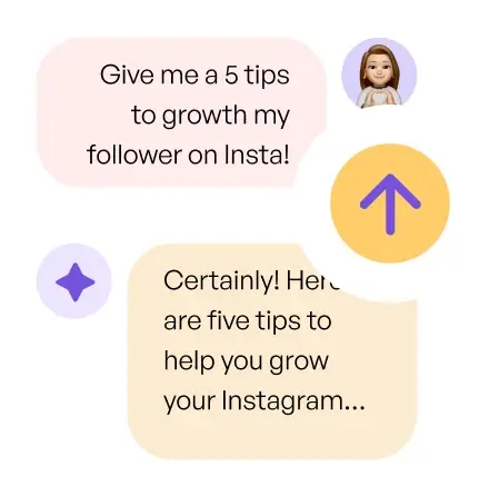 illustration of asking AI to write content